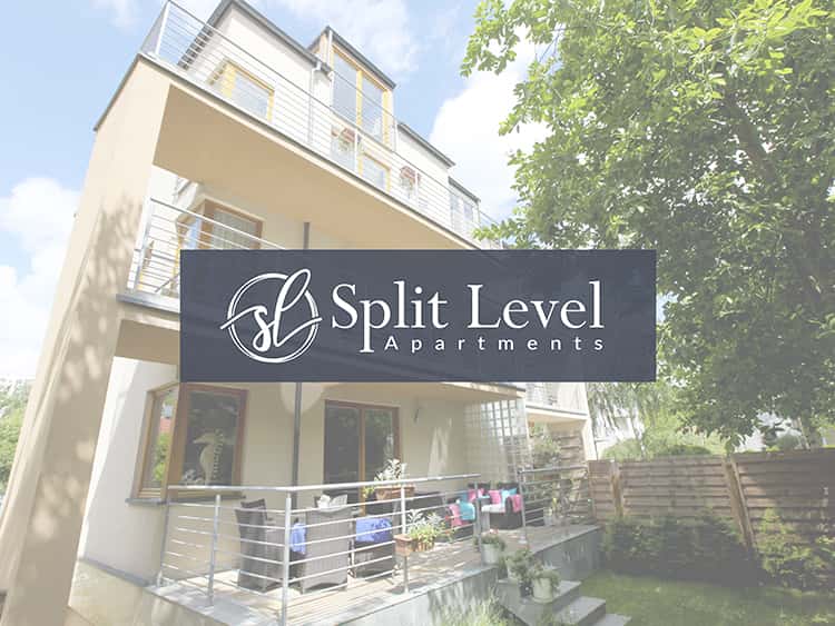 Split Level Apartments - Efektowne logo branży turystycznej - VIATAS Design Studio
