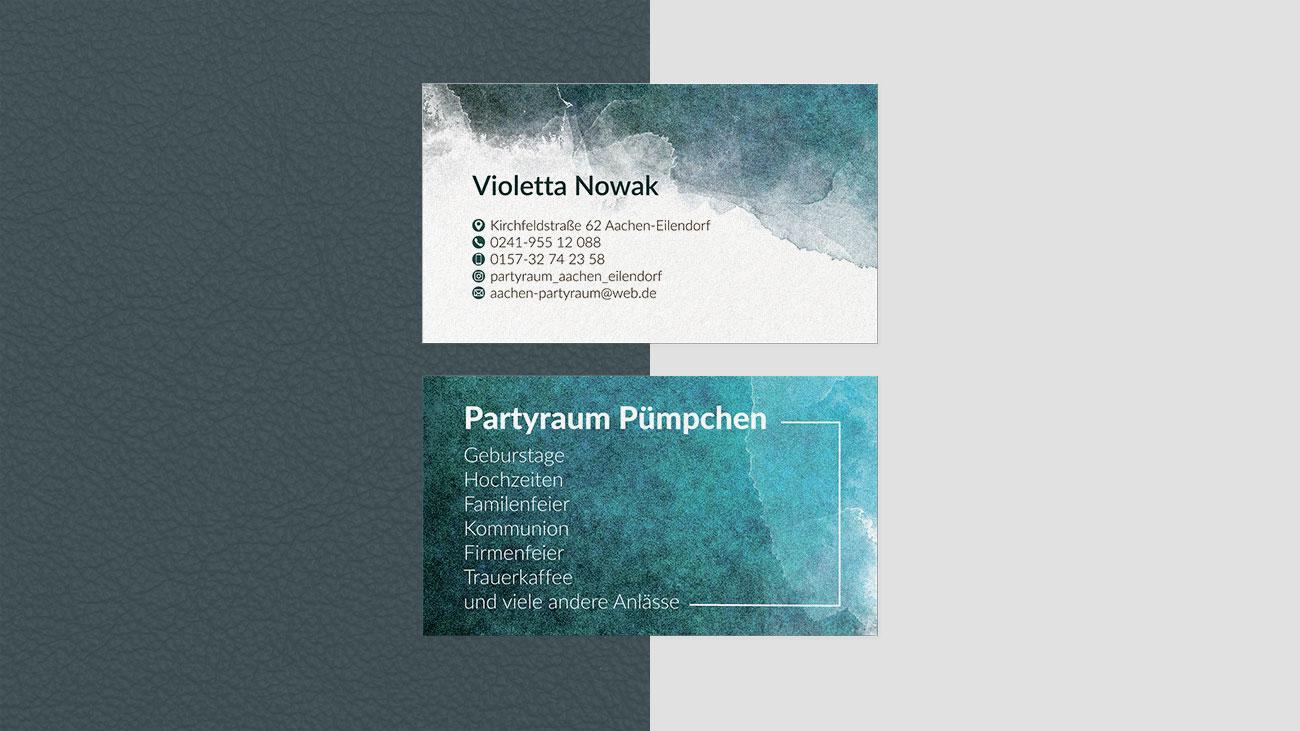 Violetta Nowak - Niemiecka firma- Design wizytówki - VIATAS Studio