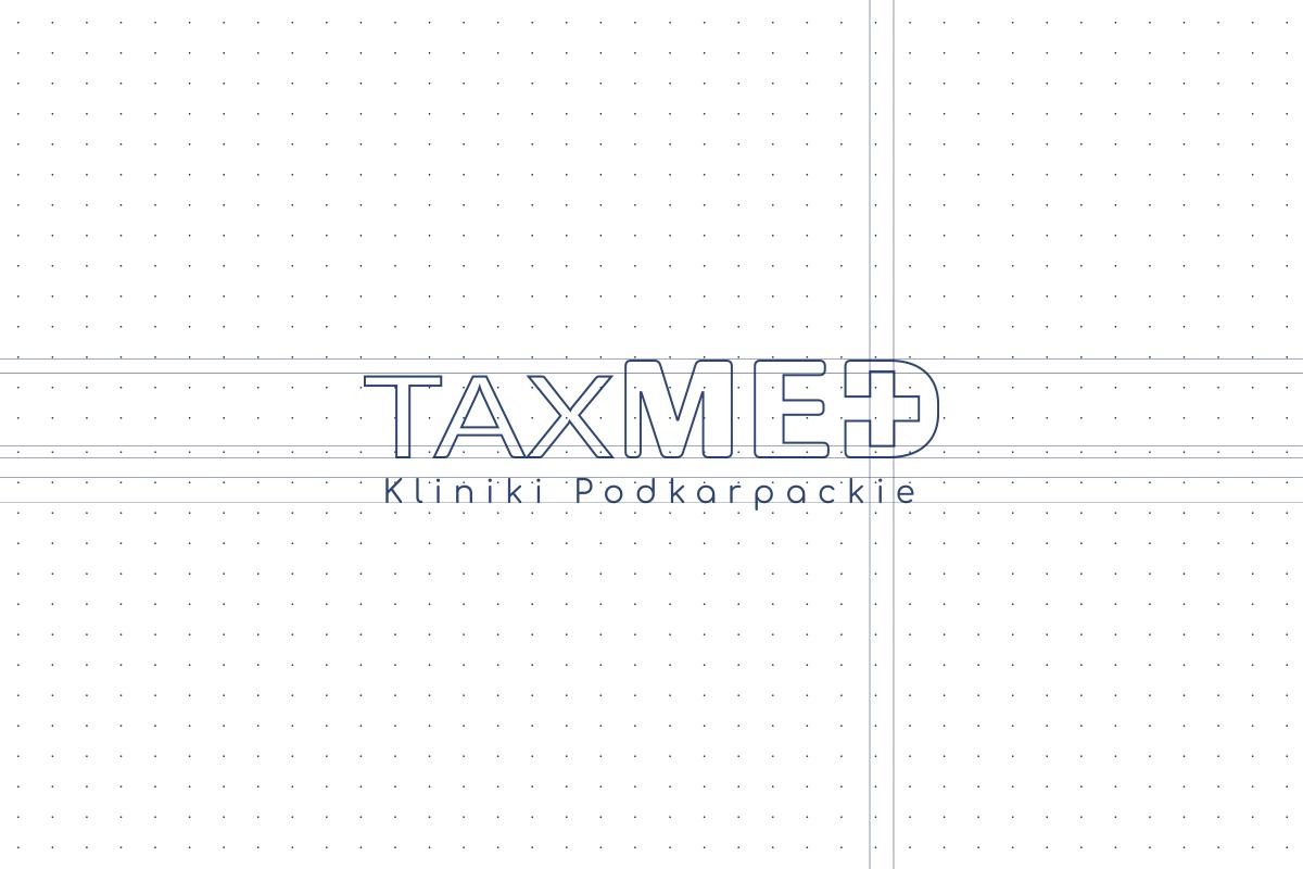 Projekt logotypu ręcznie TaxMed - rysunek - Viatas Design Studio